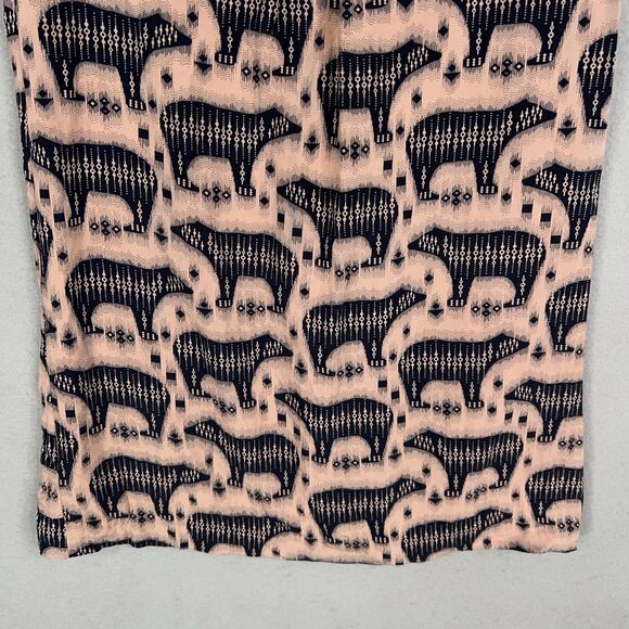 Anthropologie Maeve Dress Womens 2 Pink Zola Polar Bear Pocket Eclectic Mini - Picture 9 of 14